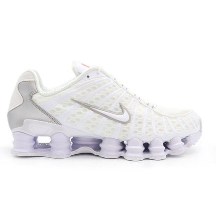 AR3566-100 Nike Shox TL White Max Orange Metallic Silver (Women's)