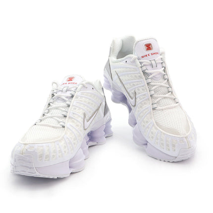 AR3566-100 Nike Shox TL White Max Orange Metallic Silver (Women's)