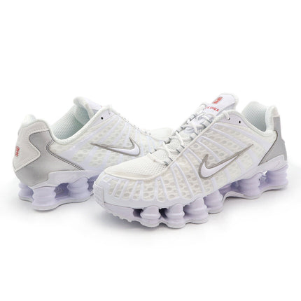 AR3566-100 Nike Shox TL White Max Orange Metallic Silver (Women's)