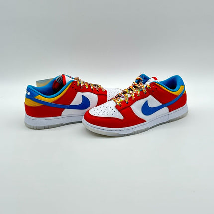 Size 9 - Nike Dunk Low x LeBron James x Fruity Pebbles Habanero Red DH8009-600