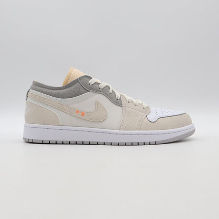 DN1635-100 Nike Air Jordan 1 Low Inside Out White Grey Neutral Gray Sail (Men's)