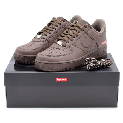 CU9225-200 Supreme Nike Air Force 1 Low Baroque Brown Chocolate Coffee (Men's)