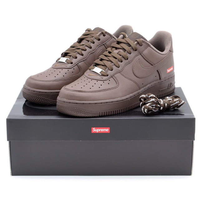 CU9225-200 Supreme Nike Air Force 1 Low Baroque Brown Chocolate Coffee (Men's)