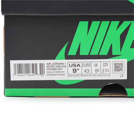 DZ5485-031 Nike Air Jordan 1 Retro High OG Celtics Black Lucky Green (Men's)