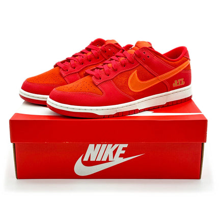 FD0724-657 Nike Dunk Low ATL University Red Bright Crimson Orange (Men's)