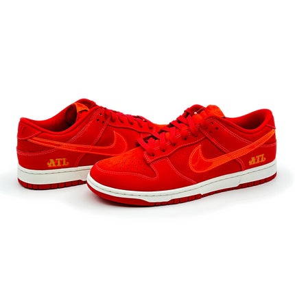 FD0724-657 Nike Dunk Low ATL University Red Bright Crimson Orange (Men's)