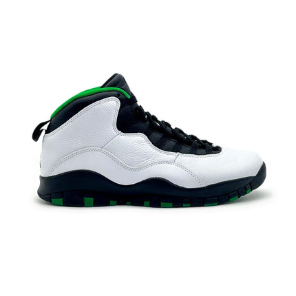 310805-137 Nike Air Jordan 10 Retro Seattle Super Sonics Pine Green White Black