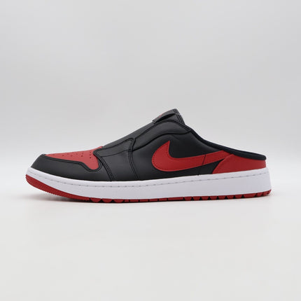 FJ1214-001 Nike Air Jordan 1 Mule Golf Bred Varsity Red Black White (Men's)