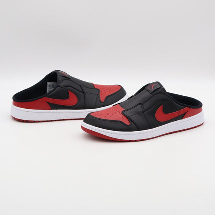 FJ1214-001 Nike Air Jordan 1 Mule Golf Bred Varsity Red Black White (Men's)