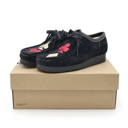 26173697 Stussy Clarks Originals Wallabee Black Suede Red Gold (Men's)