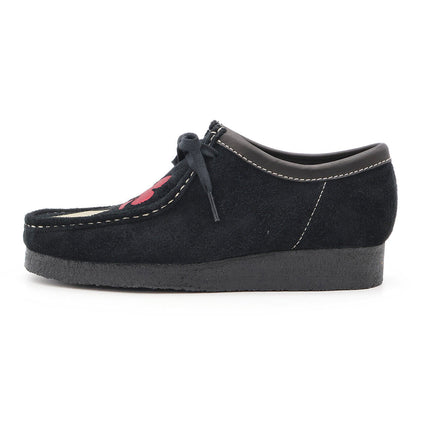 26173697 Stussy Clarks Originals Wallabee Black Suede Red Gold (Men's)