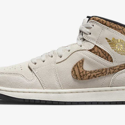 DZ4129-102 Nike Air Jordan 1 Mid SE Brown Elephant (Men's)