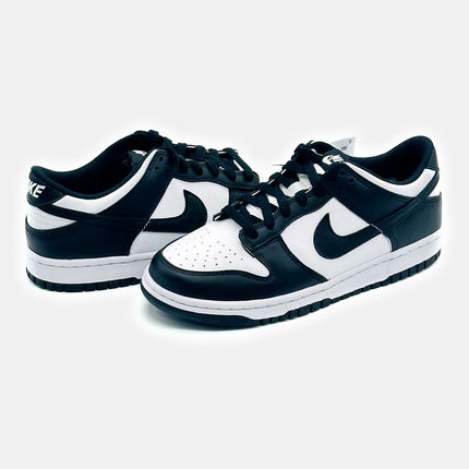 CW1590-100 Nike Dunk Low Retro White Black Panda GS Classic Sneakers Leather