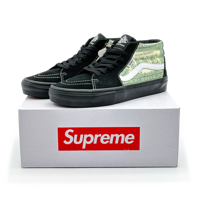 VN0A5FCGBMA Supreme Vans Doller Skate Grosso Mid Black (Men's)