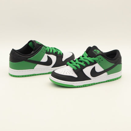 BQ6817-302 Nike SB Dunk Low Pro Black and Classic Green Black White (Men's)