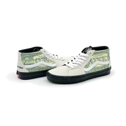 SUP-VANS-23SS-SGM-W Supreme �~ Vans Doller Skate Grosso Mid White