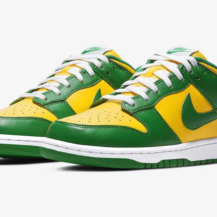 CU1727-700 Nike Dunk Low SP Brazil Varsity Maize Pine Green White (Men's)