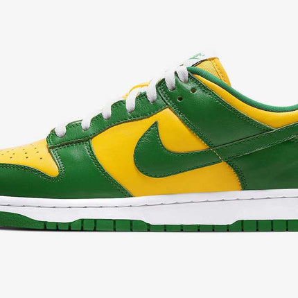 CU1727-700 Nike Dunk Low SP Brazil Varsity Maize Pine Green White (Men's)