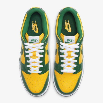 CU1727-700 Nike Dunk Low SP Brazil Varsity Maize Pine Green White (Men's)