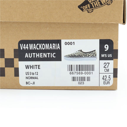 V44WACKOMARIA WACKO MARIA Vans V44 Authentic White Leopard (Men's)