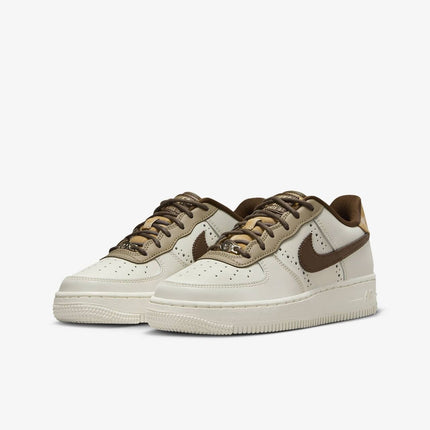 FV3702-121 Nike GS Air Force 1 LV8 Sail Khaki Cocoa Wow