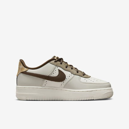 FV3702-121 Nike GS Air Force 1 LV8 Sail Khaki Cocoa Wow