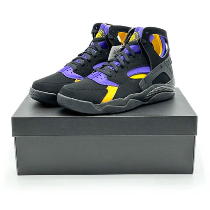 FD0188-001 Nike Air Flight Huarache Lakers Away Black Varsity Purple (Men's)