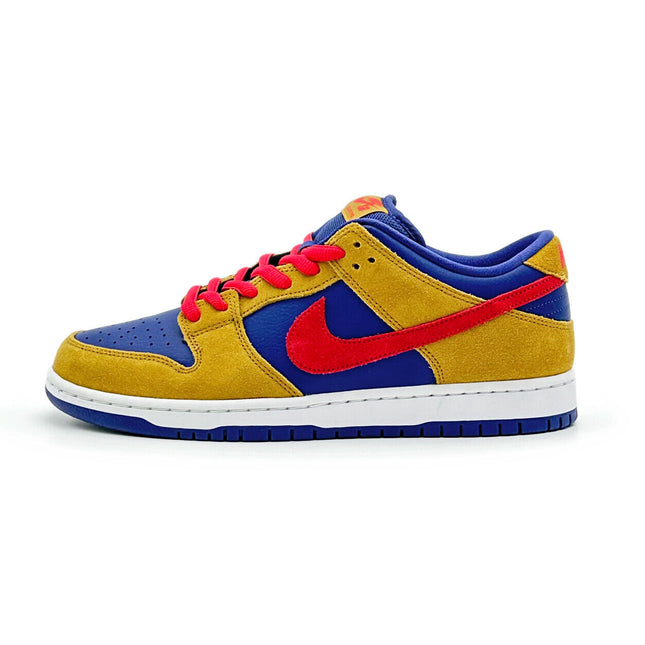 BQ6817-700 Nike SB Dunk Low Pro Wheat Purple Reverse Papa Bear Red (Men's)