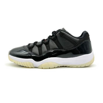 AV2187-001 Nike Air Jordan 11 Retro Low 72-10 Black Gym Red White Sail (Men's)