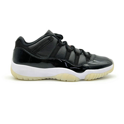 AV2187-001 Nike Air Jordan 11 Retro Low 72-10 Black Gym Red White Sail (Men's)