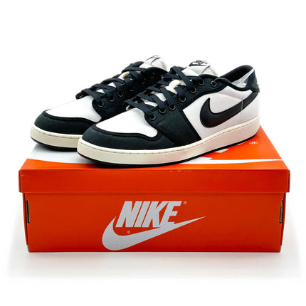 DX4981-100 Nike Air Jordan 1 Low KO Black White Panda Canvas (Men's)