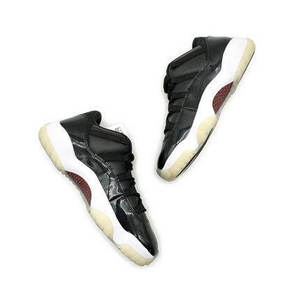 AV2187-001 Nike Air Jordan 11 Retro Low 72-10 Black Gym Red White Sail (Men's)