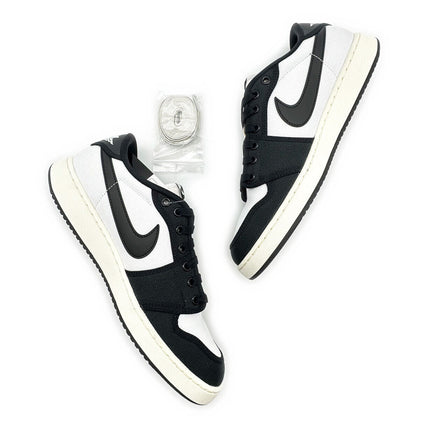 DX4981-100 Nike Air Jordan 1 Low KO Black White Panda Canvas (Men's)