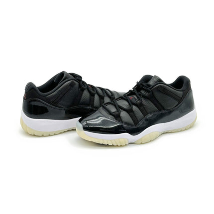 AV2187-001 Nike Air Jordan 11 Retro Low 72-10 Black Gym Red White Sail (Men's)