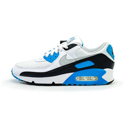 CJ6779-100 Nike Air Max 90 Laser Blue Black White Grey Fog Cyan Sky (Men's)