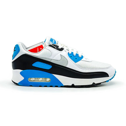 CJ6779-100 Nike Air Max 90 Laser Blue Black White Grey Fog Cyan Sky (Men's)