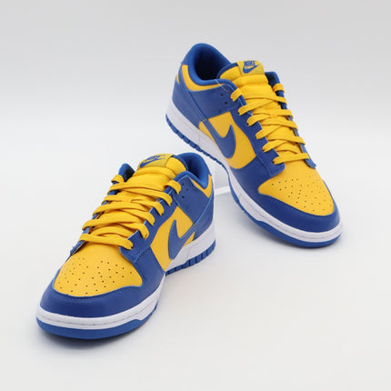 DD1391-402 Nike Dunk Low Blue Jay and University Gold UCLA Navy Blue (Men's)