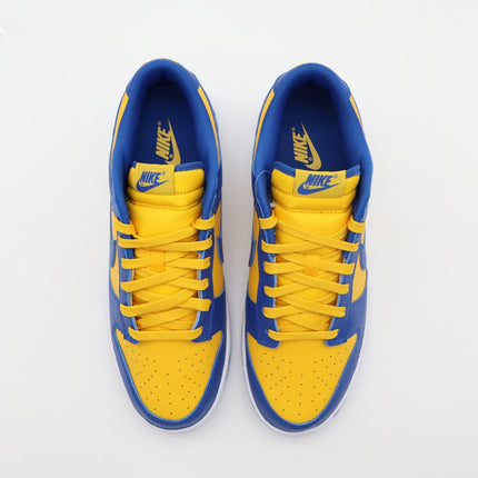 DD1391-402 Nike Dunk Low Blue Jay and University Gold UCLA Navy Blue (Men's)