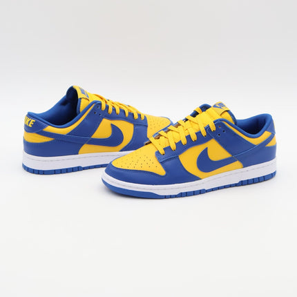 DD1391-402 Nike Dunk Low Blue Jay and University Gold UCLA Navy Blue (Men's)