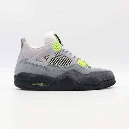 CT5342-007 Nike Air Jordan 4 Retro SE Neon 95 Cool Grey Silver Yellow (Men's)