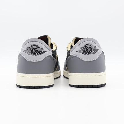 DV0982-006 Nike Air Jordan 1 Low OG EX Black Smoke Grey Sail Beige Gray (Men's)