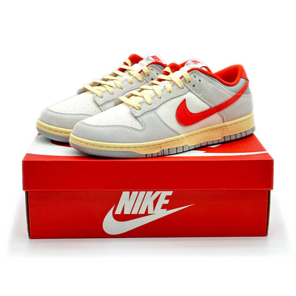 FJ5429-133 Nike Dunk Low Athletic Department Sail Light Smoke Grey Picante Red