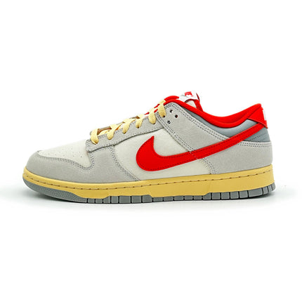 FJ5429-133 Nike Dunk Low Athletic Department Sail Light Smoke Grey Picante Red