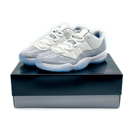 AV2187-140 Nike Air Jordan 11 Low Cement Grey White University Blue Clear Gray