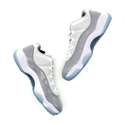 AV2187-140 Nike Air Jordan 11 Low Cement Grey White University Blue Clear Gray