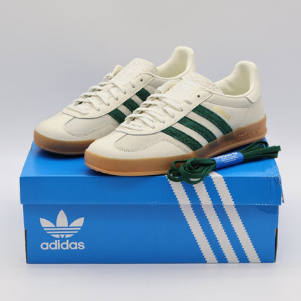 ID2567 emmi adidas Gazelle Indoor Off White Dark Green Footwear White (Men's)