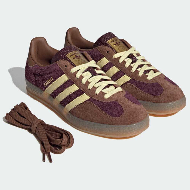 JI0324 adidas Originals Gazelle Indoor Maroon Almost Yellow (Men's)