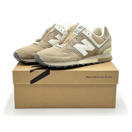 OU576BEI New Balance 576 Beige Brown Cream White Encap C-Cap Made in UK (Men's)