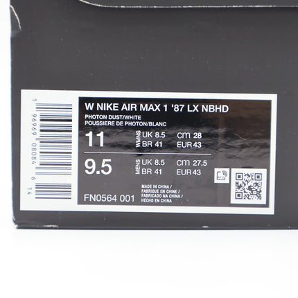 FN0564-001 Nike Air Max 1 '87 LX Light Smoke Grey (Women's)