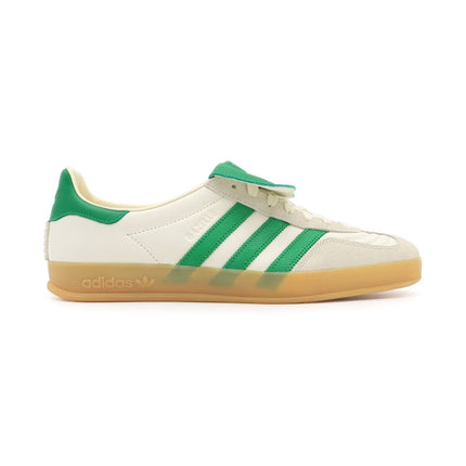 ID3518 FOOT INDUSTRY adidas Originals Gazelle Indoor Off White Green (Men's